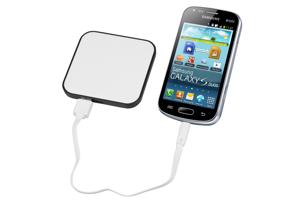 Портативное зарядное устройство (power bank) Квадрум, 2600 mAh, черный-2