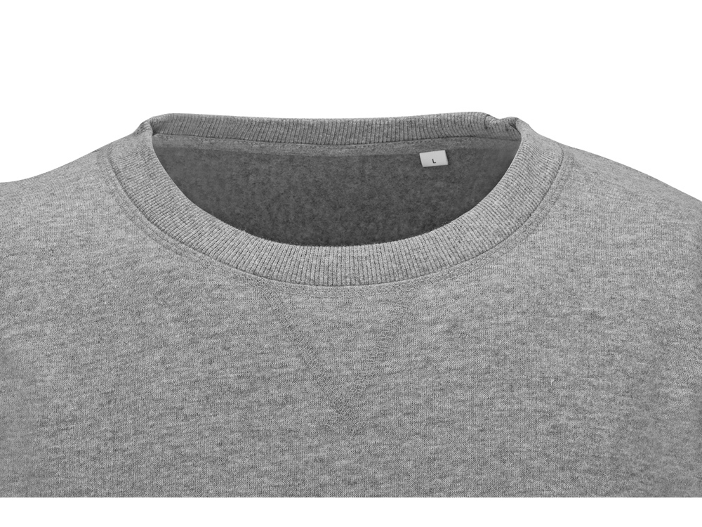 Свитшот оверсайз Lisbon унисекс, серый меланж-13