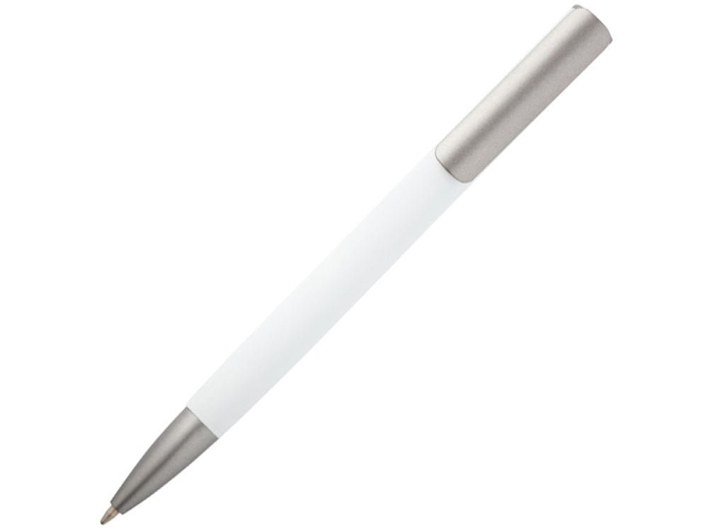 Ziguur шариковая ручка из переработанного алюминия - Белый (черные чернила)-0