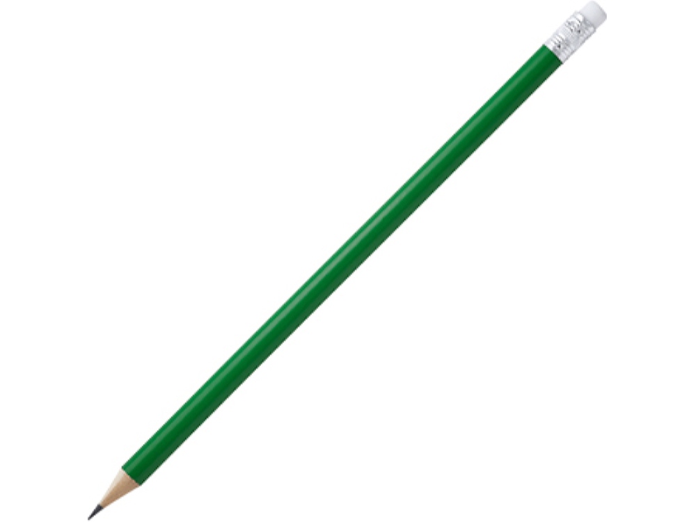 Карандаш деревянный COUVET с ластиком, папоротник-0