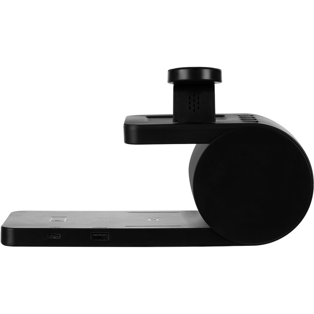 Станция беспроводной зарядки с часами fullStack, черная-2