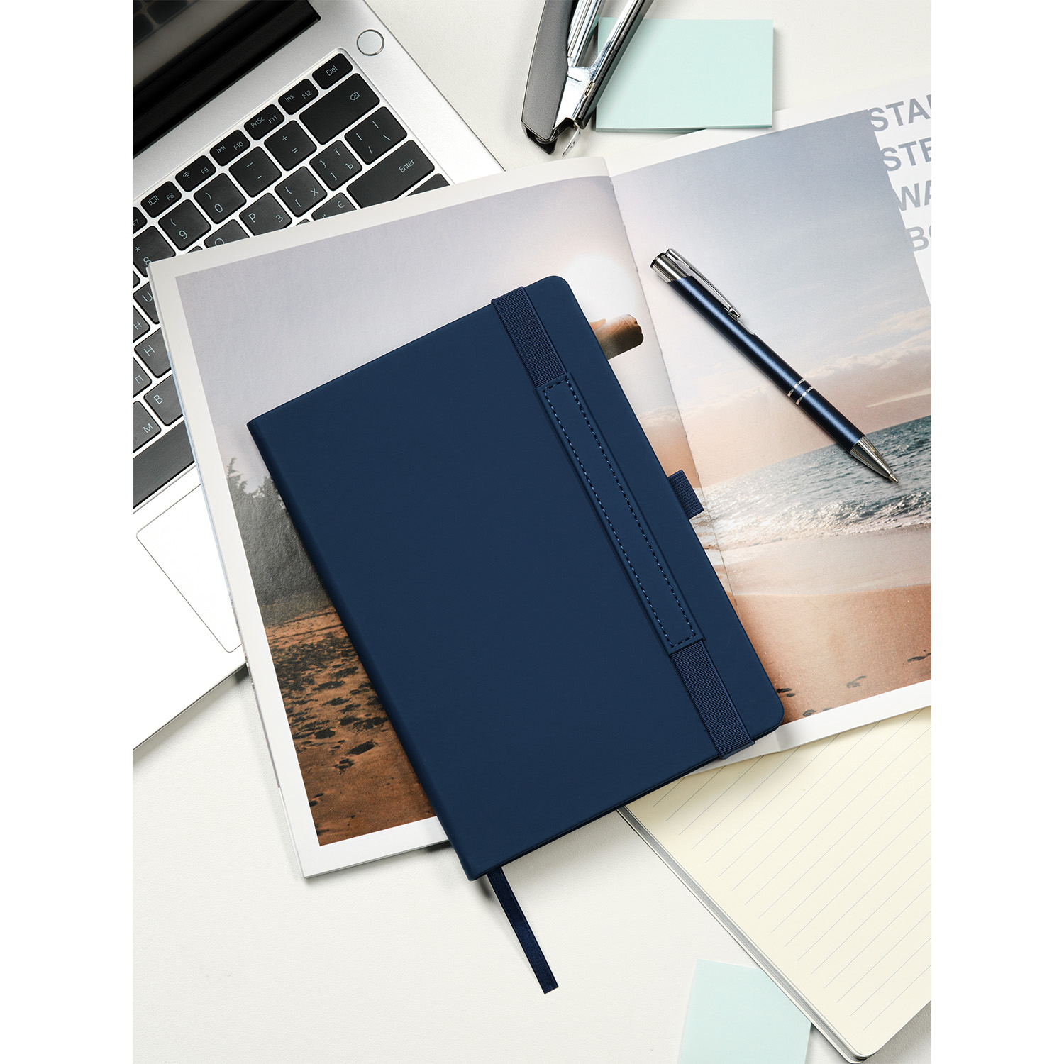 Ежедневник Альфа (Alpha) недатированный, синий/голубой-14