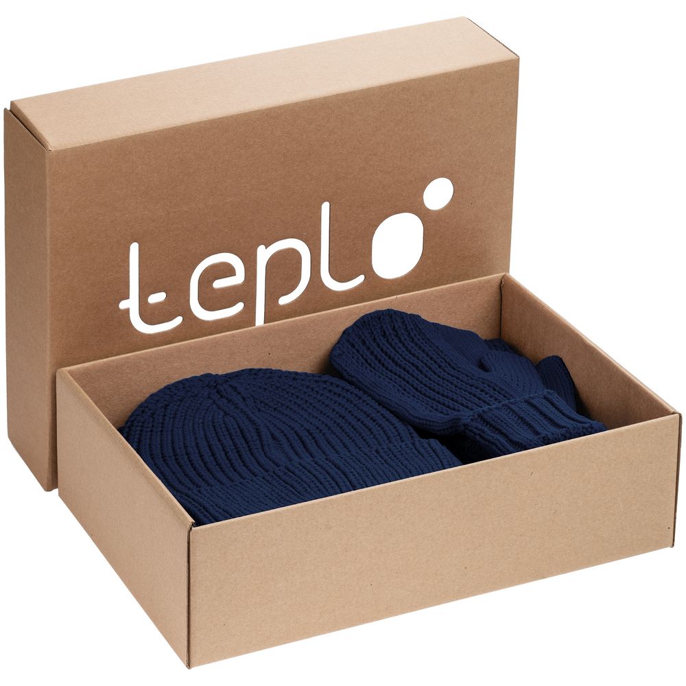 Набор Nordkyn Full Set с шарфом, синий-1