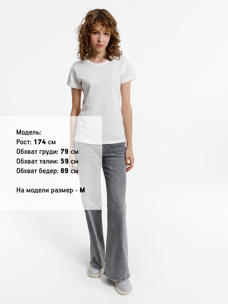 Футболка женская T-bolka Lady, белая (белоснежная)-3
