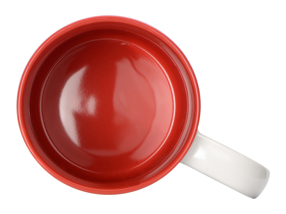 Кружка Sublime Color XL для сублимации 440мл, белый/красный-2