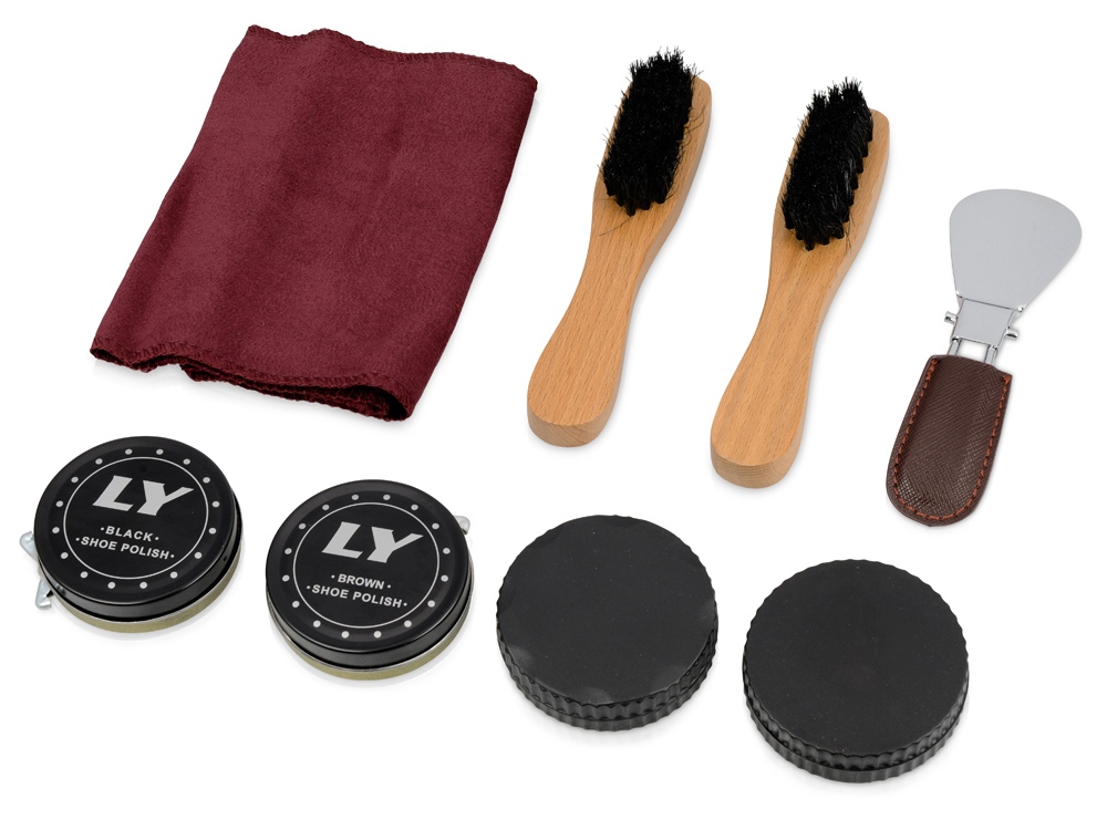 Набор для чистки обуви Сапфир, коричневый-2