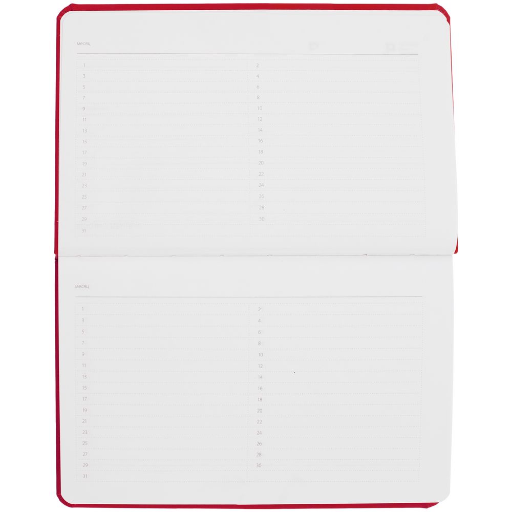 Еженедельник Urban, недатированный, красный-3