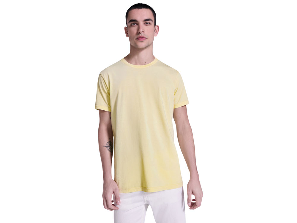 Футболка Corgi мужская, солнечно-желтый выстиранный WASHED-4