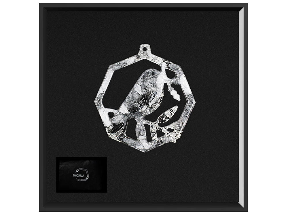 Елочные игрушки (Снегирь) Обсидиан-1