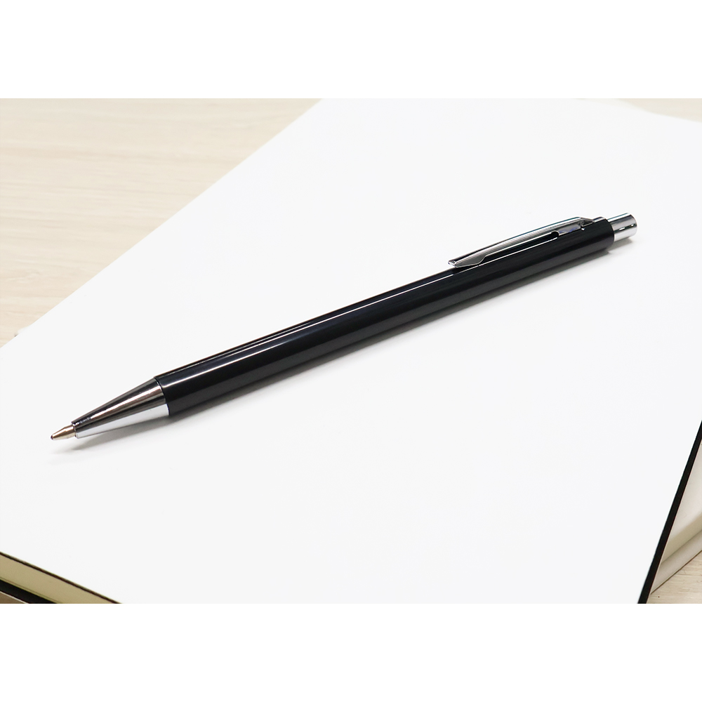 Ручка пластиковая Polly, чёрный-1