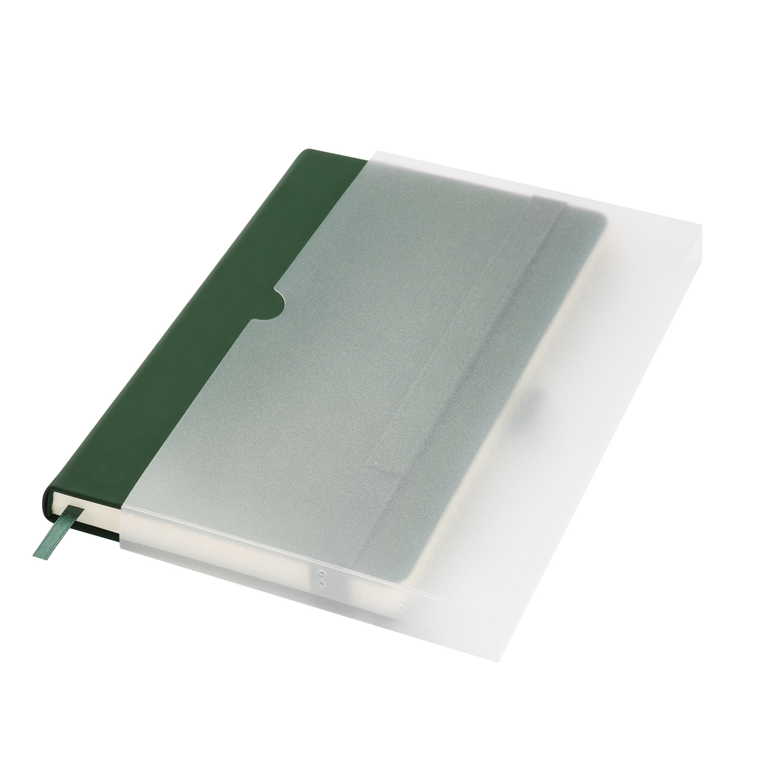 Ежедневник Alpha недатированный, зеленый/оливковый-11