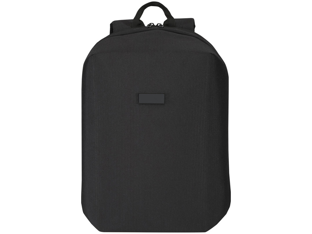 Рюкзак Luma для ноутбука с диагональю экрана 15 дюймов с защитой от кражи объемом 10 л из материала, переработанного по стандарту GRS - сплошной черный-1