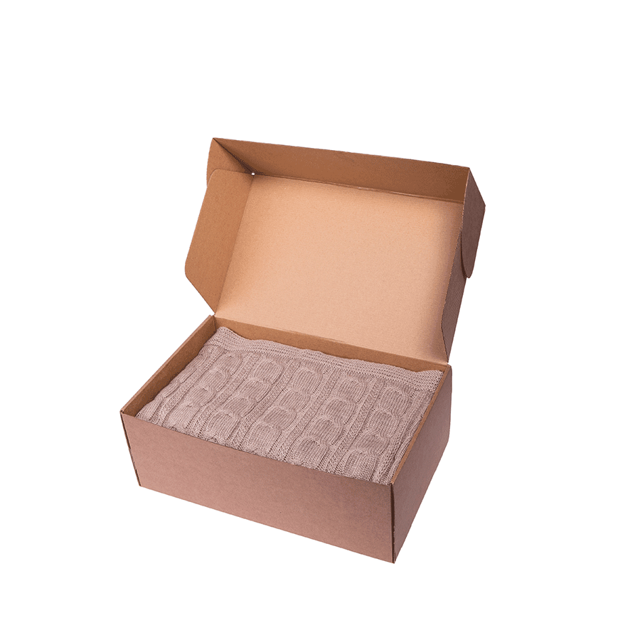 Коробка  подарочная размер 40 х 25 х 15 см, бежевый-2