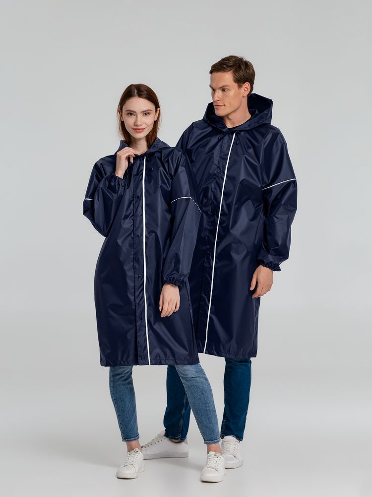 Дождевик со светоотражающими элементами Rainman Blink, синий-4