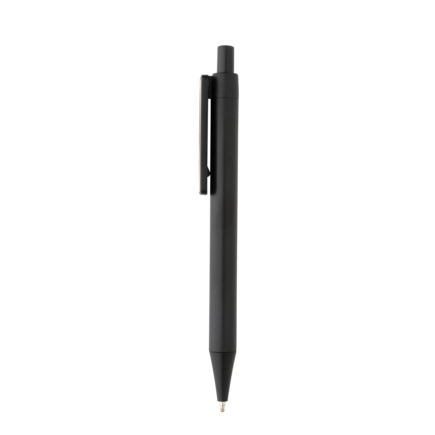 Ручка из переработанного ABS-пластика GRS с бамбуковым клипом-1