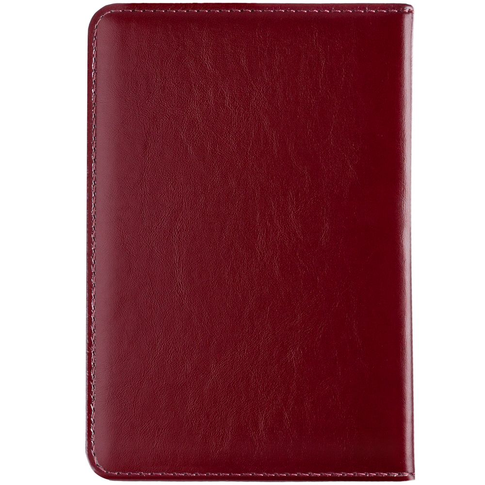 Обложка для паспорта Signature, бордовая-1