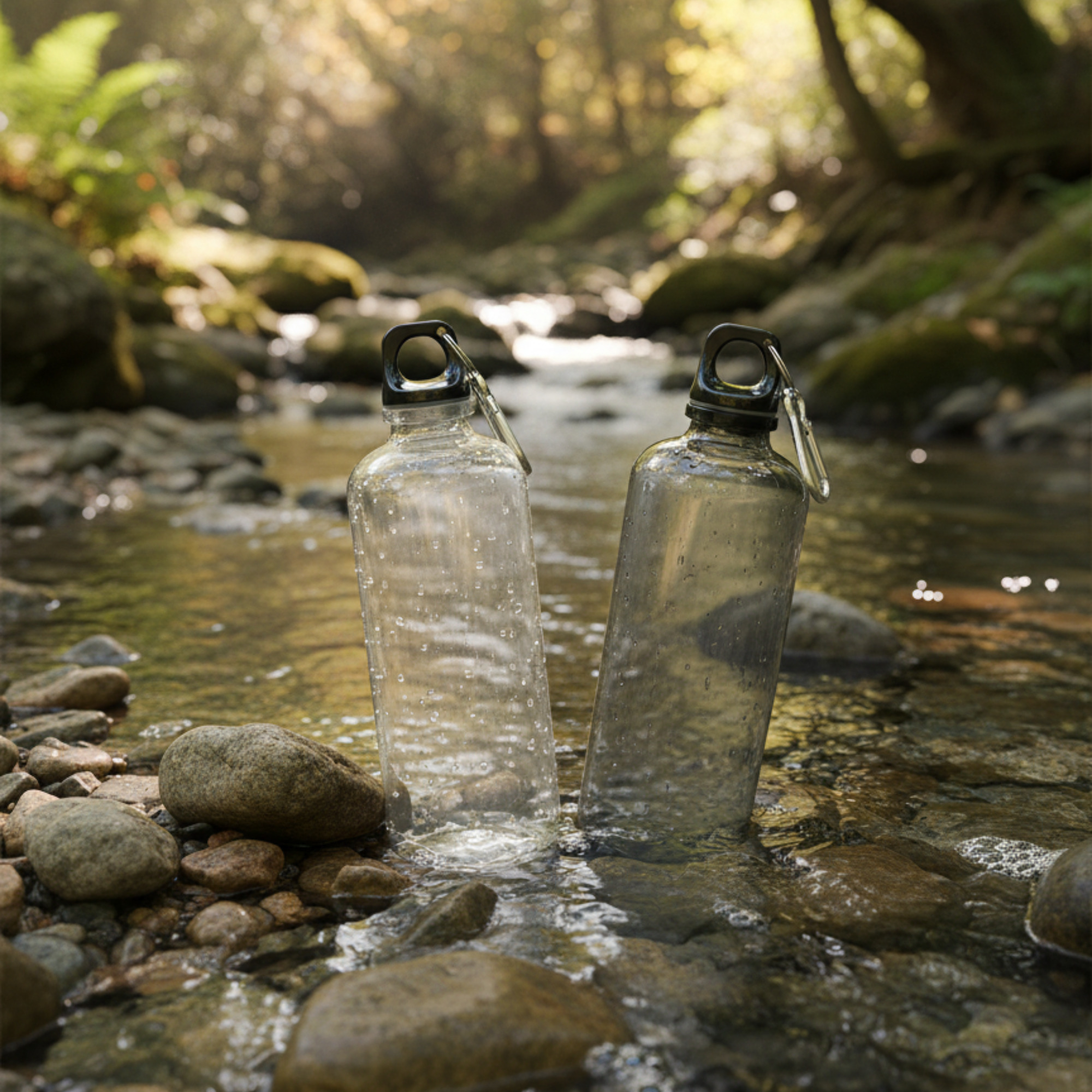 Бутылка пластиковая для воды Clipster, Белый-2