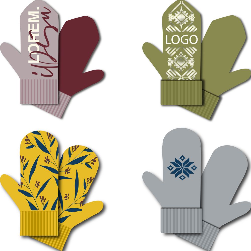 Варежки на заказ Mani, полушерсть-0