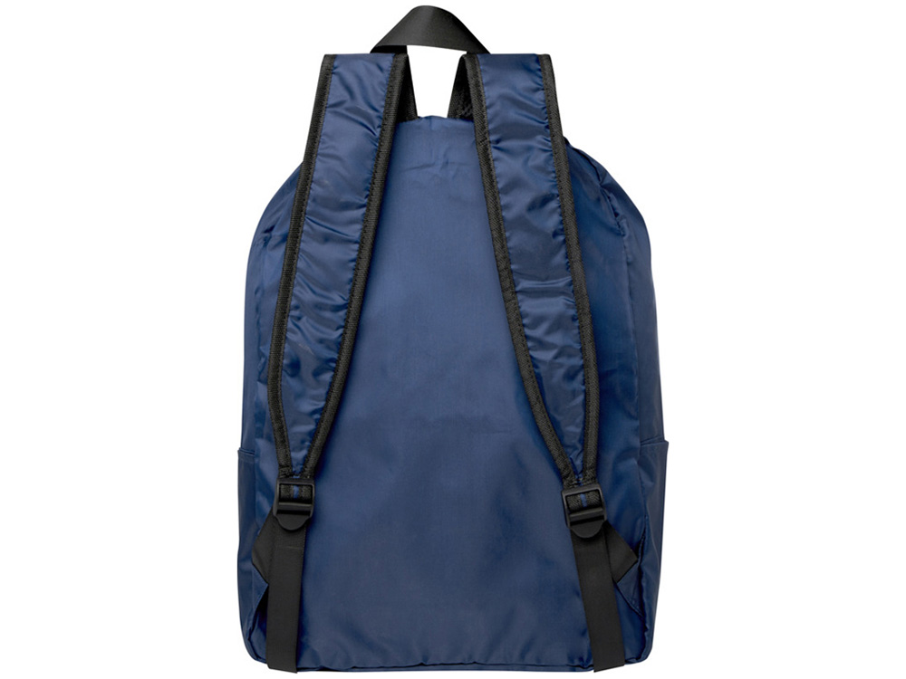 Складной рюкзак EcoFold объемом 15 л из переработанного ПЭТ-пластика - Темно - синий-2