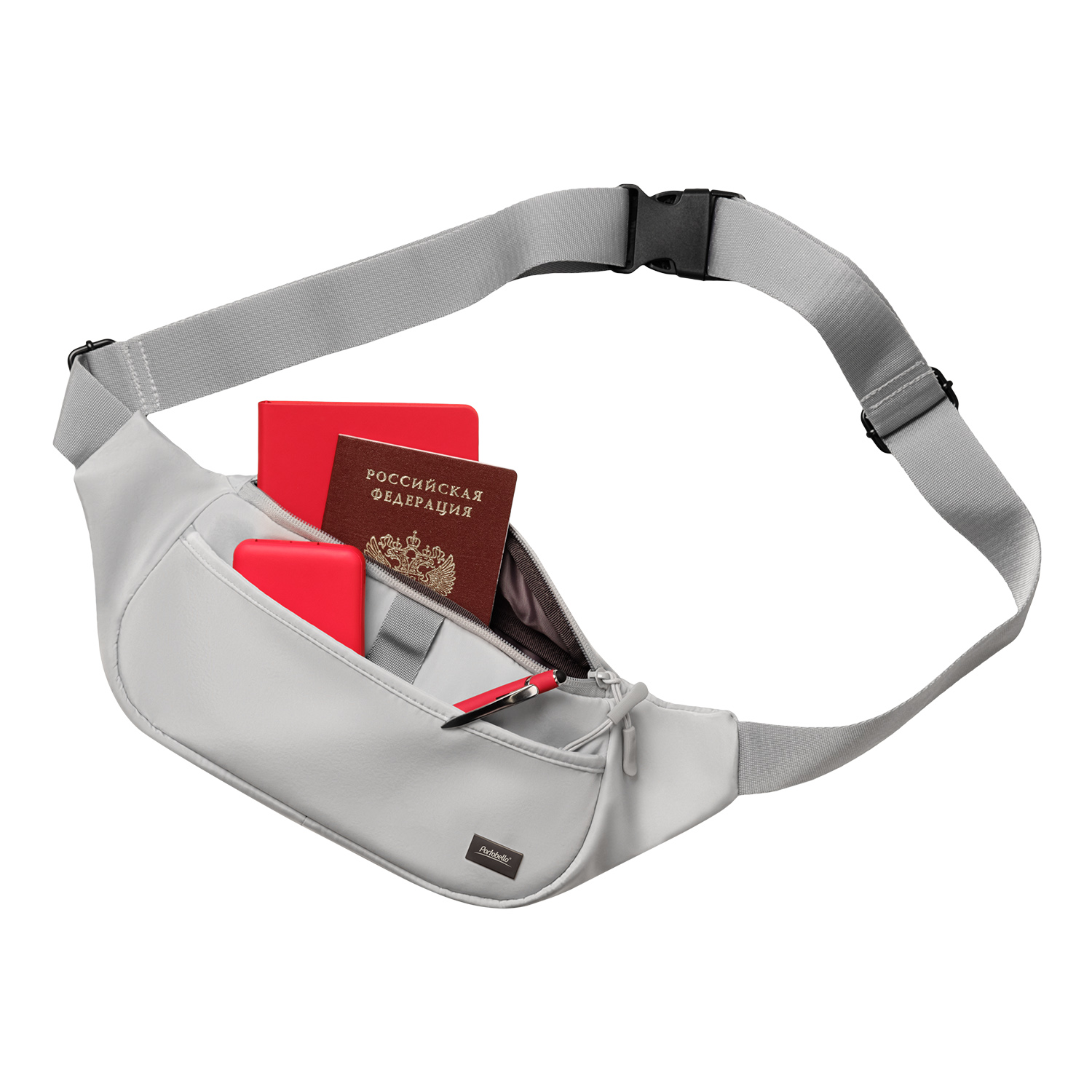 Поясная сумка Бостон (Boston), серый-2