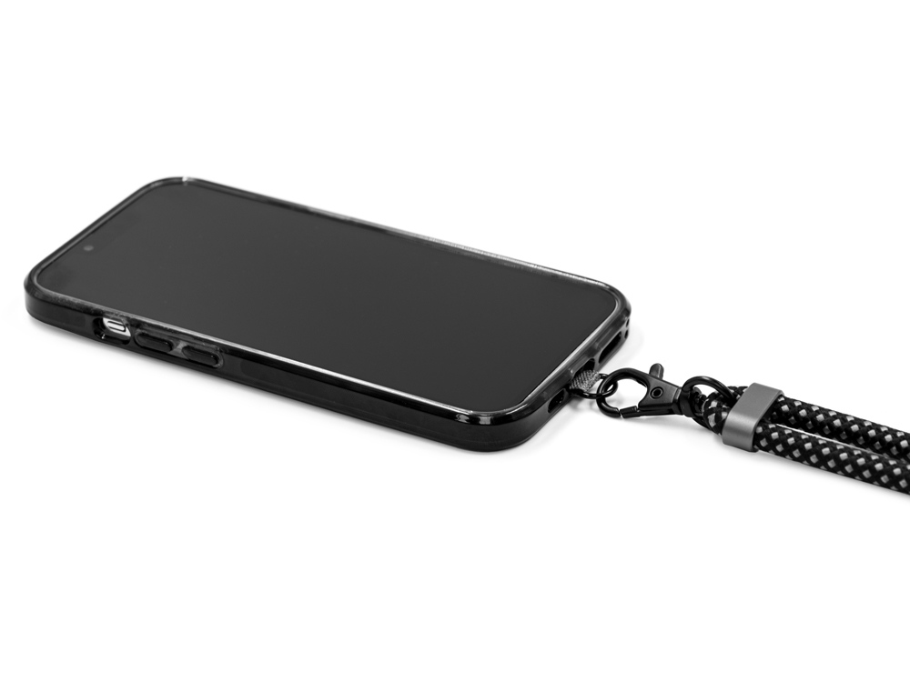 Ремешок-держатель для телефона с зарядным кабелем USB-C - USB-C Lany Wristband Charge Eco, серый-9