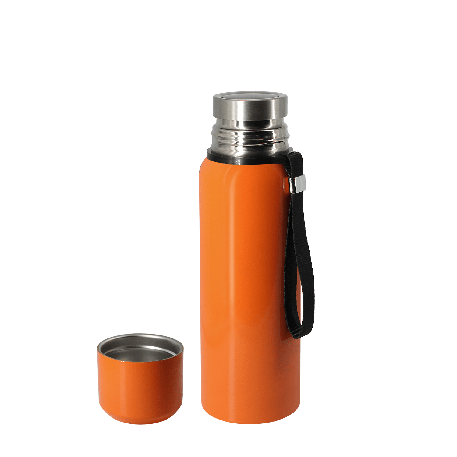 Термос S-travel New с датчиком температуры 600 мл. (оранжевый)-2