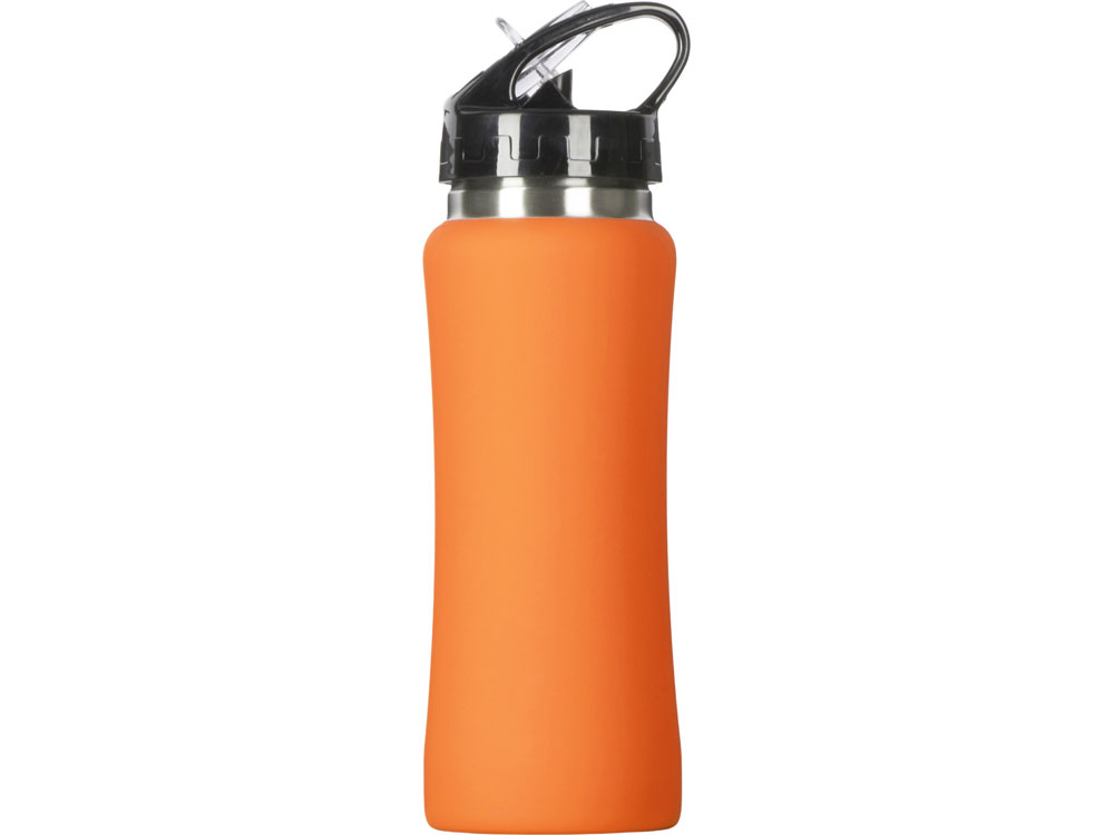 Бутылка для воды Bottle C1, сталь, soft touch, 600 мл, оранжевый-3