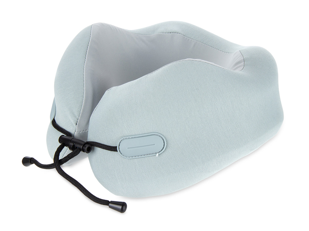 Подушка для путешествий с эффектом памяти Memo Pillow PRO M/L English Blue-0