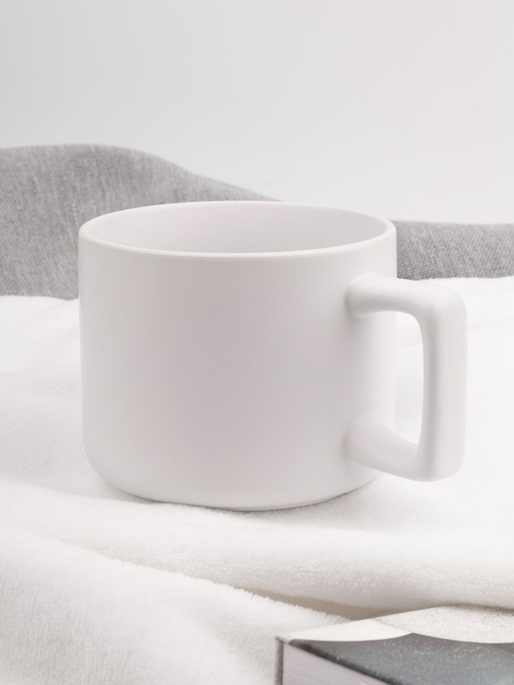 Чашка Jumbo в коробке матовая, белая-2