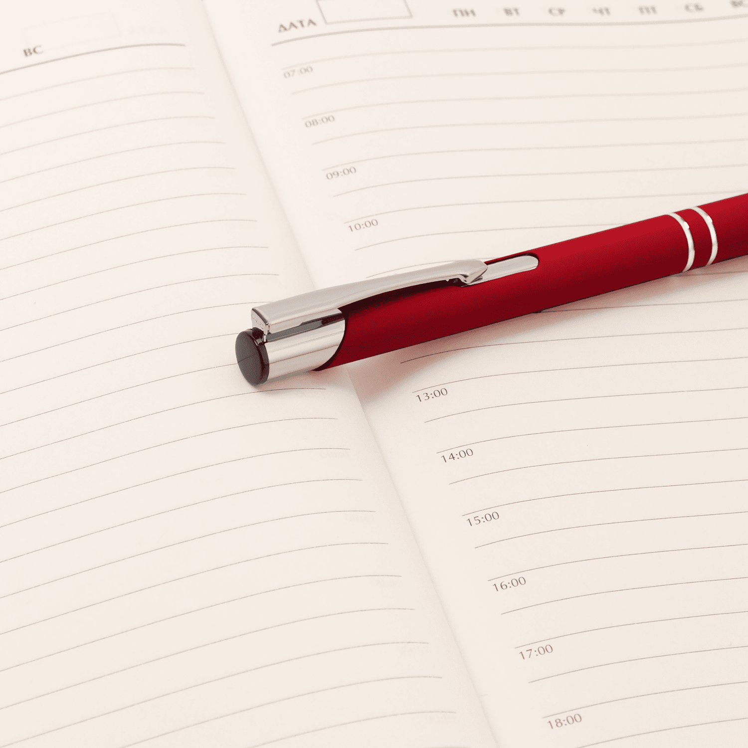 Шариковая ручка Alpha, красная-5