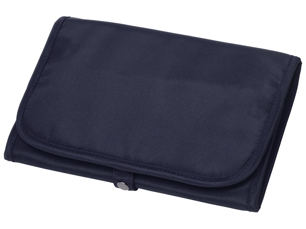 Несессер для путешествий со съемной косметичкой Flat, темно-синий-0