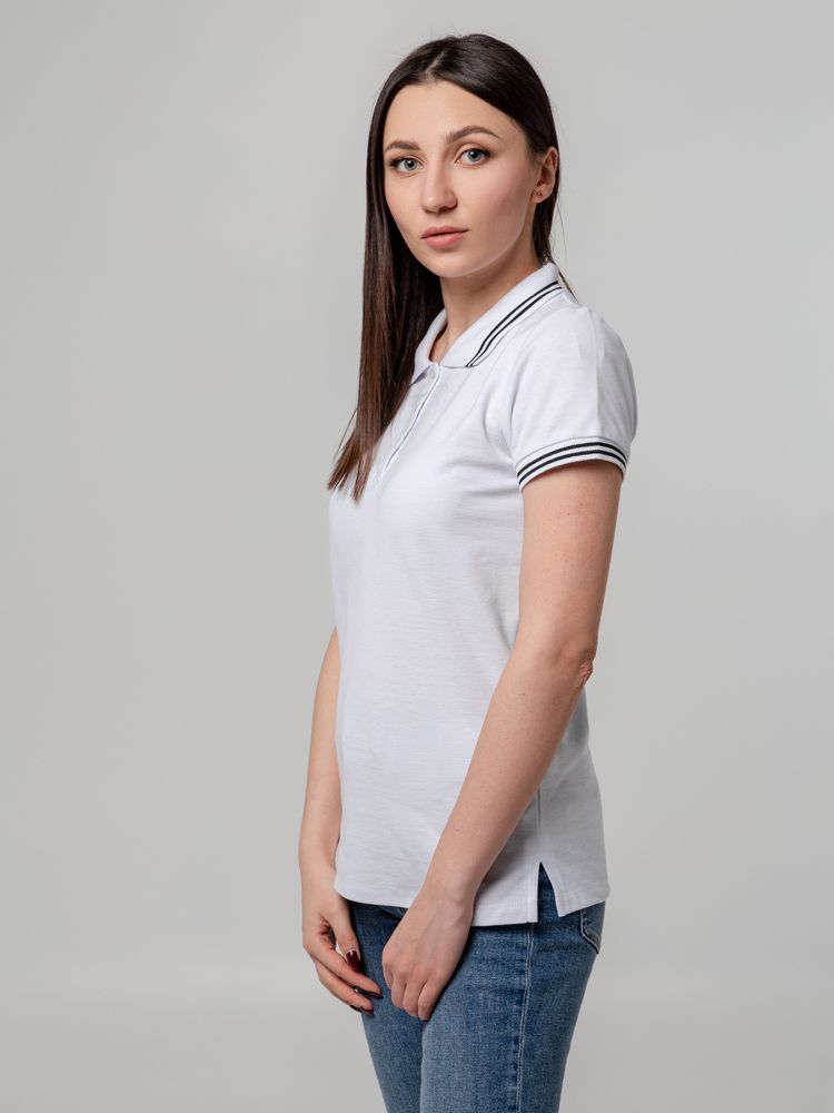 Рубашка поло женская Virma Stripes Lady, белая-7
