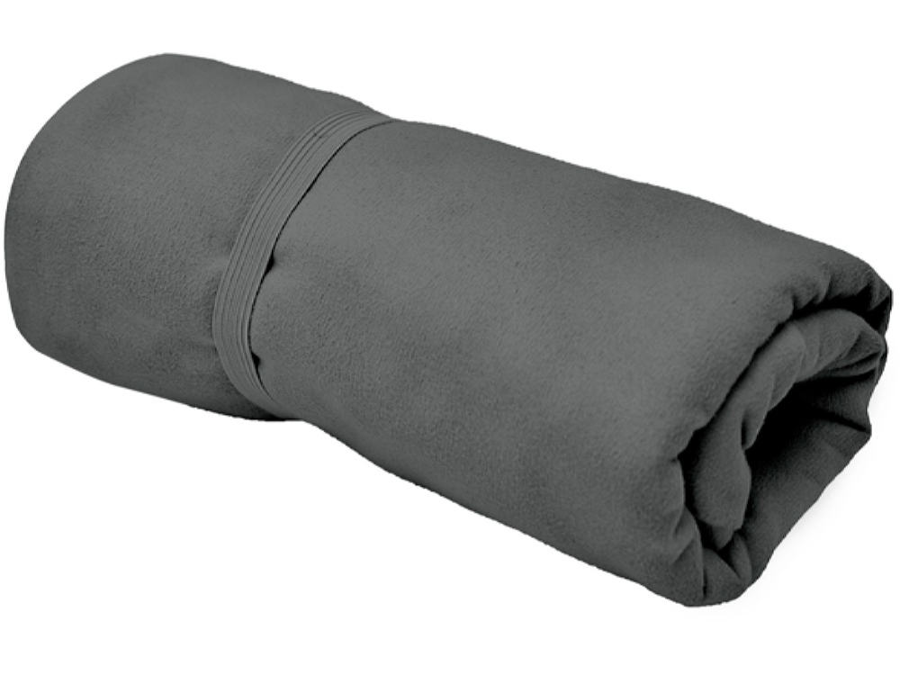 Спортивное полотенце CORK из микрофибры, темный свинец-2