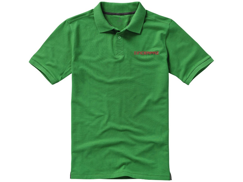 Calgary мужская футболка-поло с коротким рукавом, зеленый-4