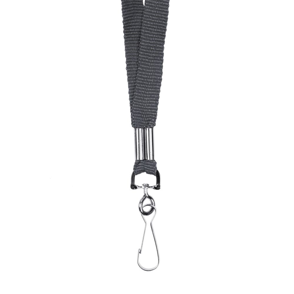 Лента с карабином Colorplan, серая-4