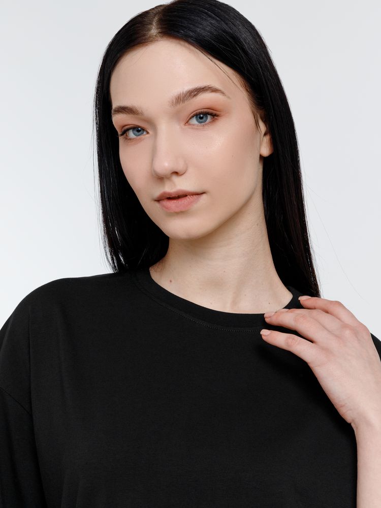 Футболка оверсайз унисекс Big Haul, черная-5