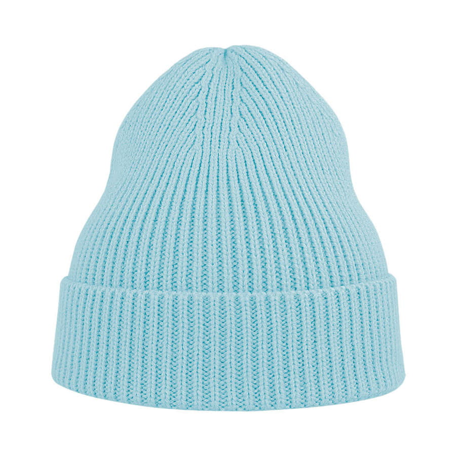 Шапка ANDY с отворотом, голубой-2