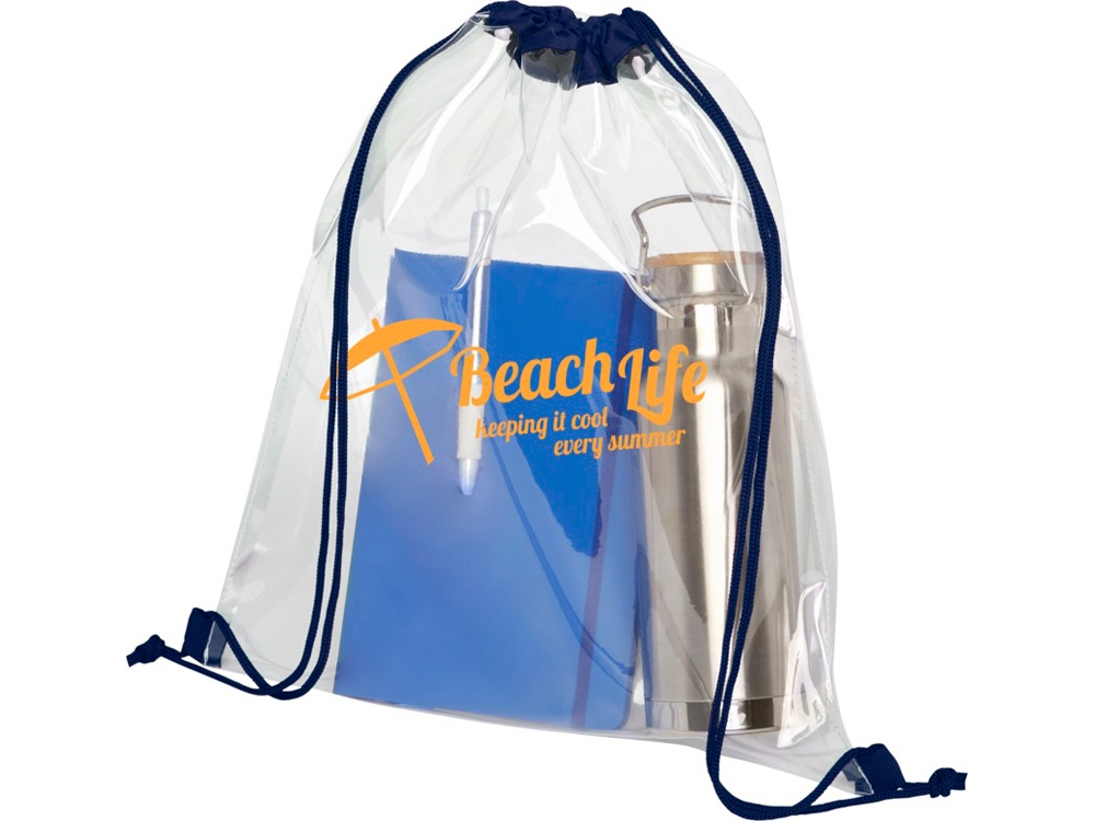 Рюкзак Lancaster, прозрачный/темно-синий-3