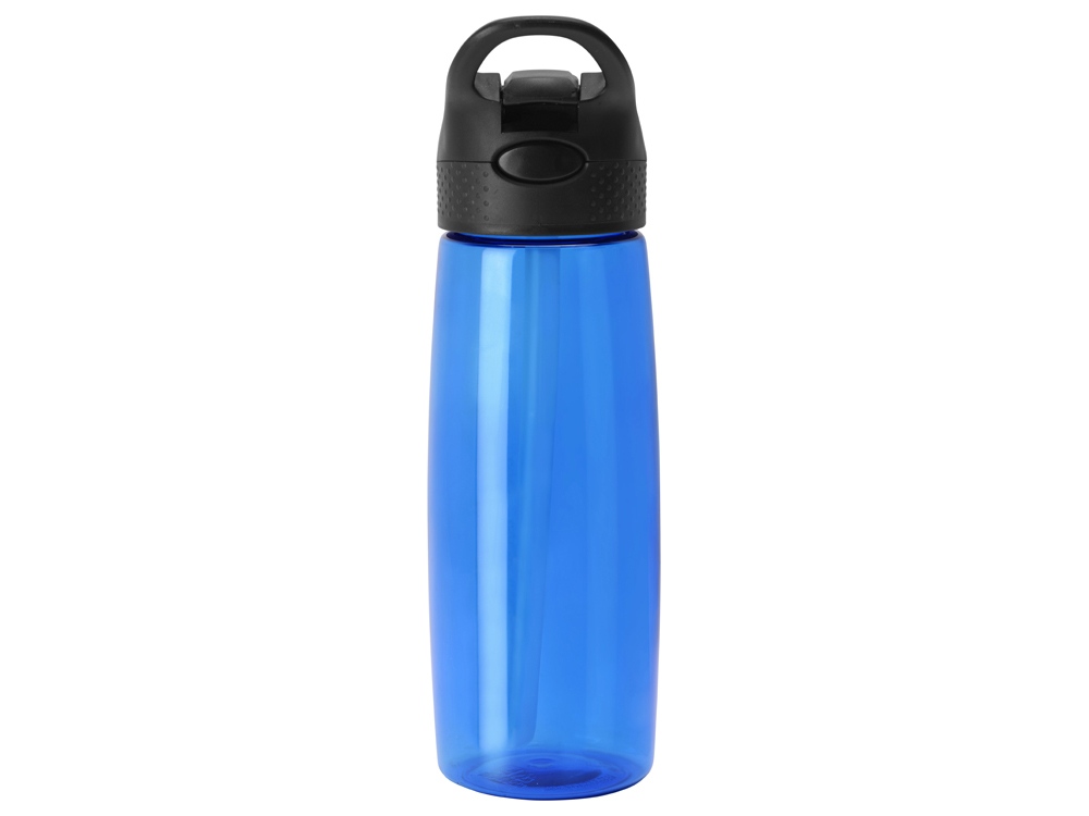 Бутылка c кнопкой Tank, тритан, 680мл Waterline, синий-4