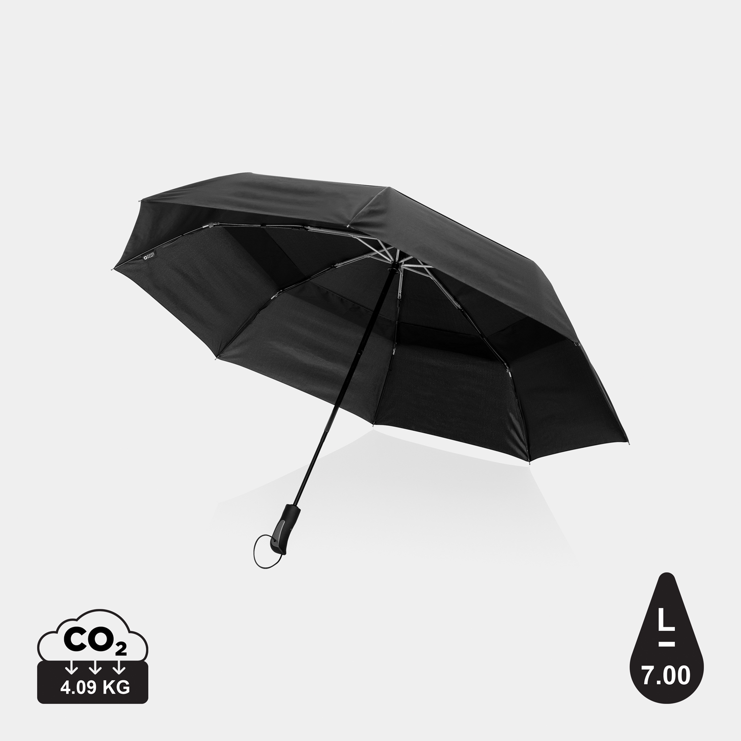 Компактный зонт-антишторм Tornado от Swiss Peak из rPET Aware™, d120 см-8