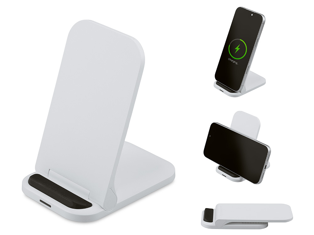 Беспроводное зарядное устройство Foldy, 15 Вт, белый-0