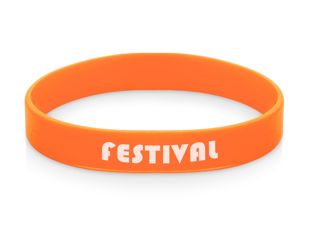 Силиконовый браслет Forest 202*12 мм, оранжевый-0