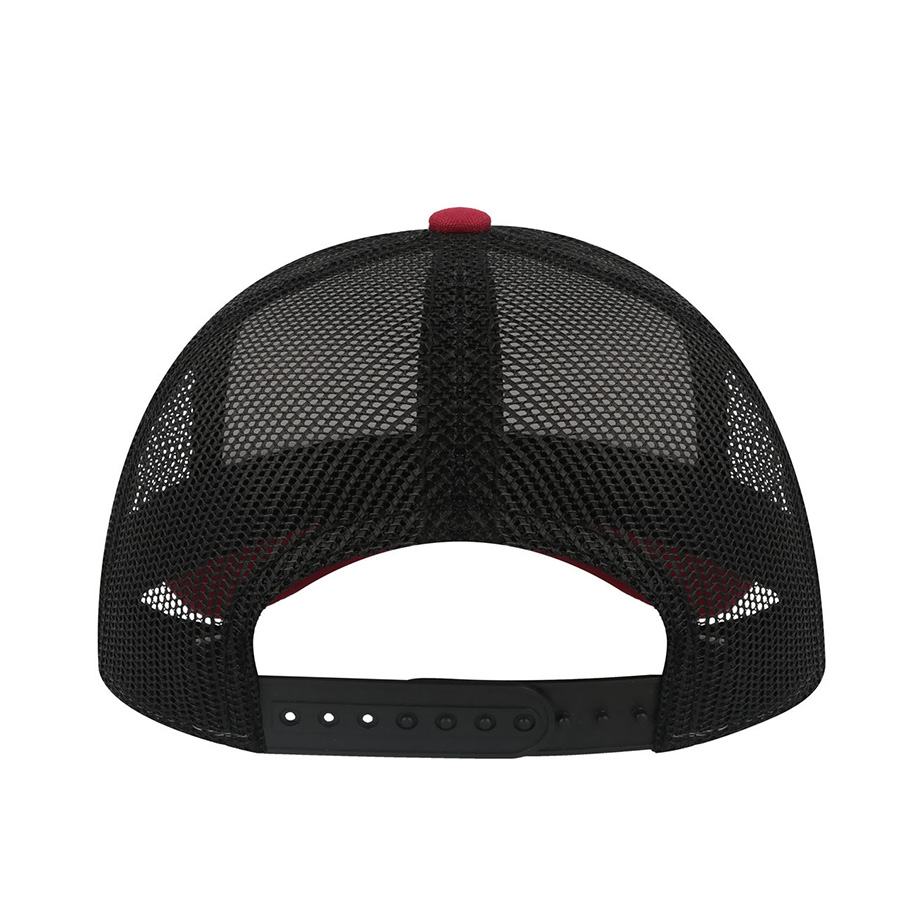 Бейсболка RAPPER CANVAS-S, 5 клиньев, пластиковая застёжка, белый, бордовый, чёрный-8