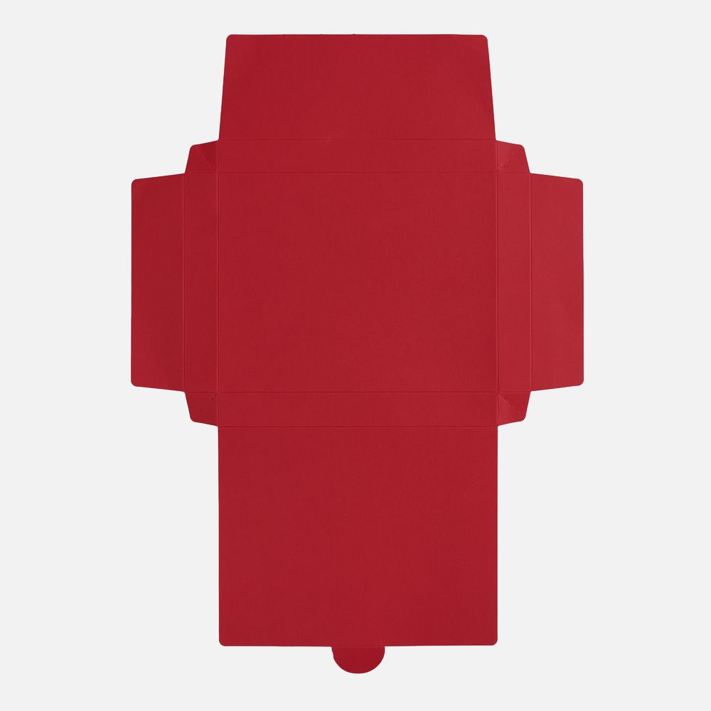 Коробка самосборная Flacky, темно-красная-1