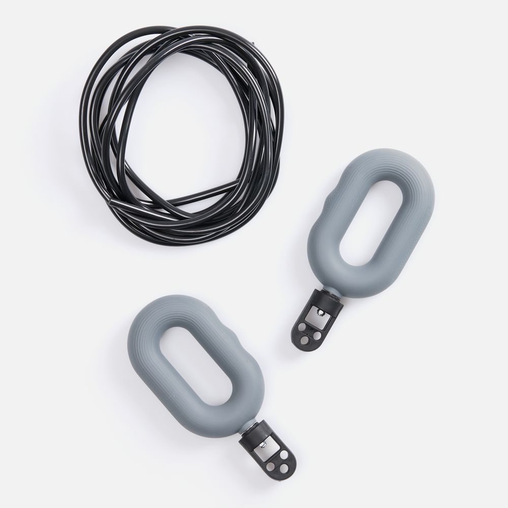 Мультифункциональная скакалка с эспандером Multi McFly, серая-1