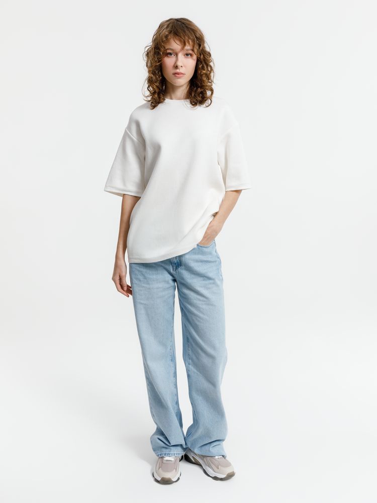 Джемпер с коротким рукавом Siluetti Volumica, молочно-белый-2