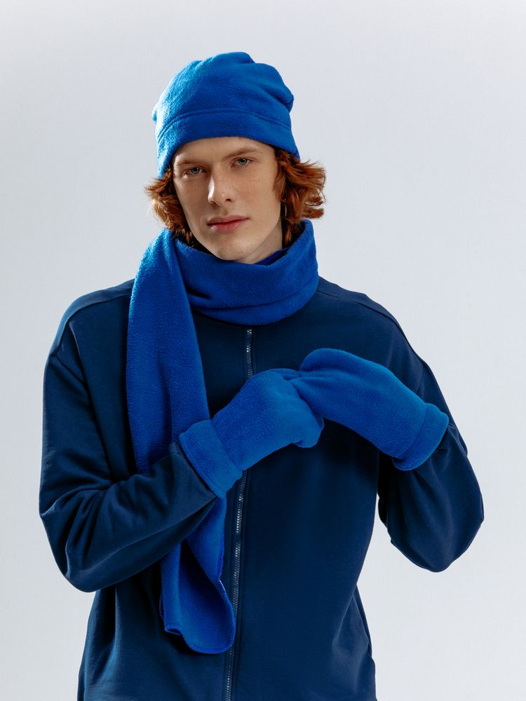 Шарф Fleecy, ярко-синий-3