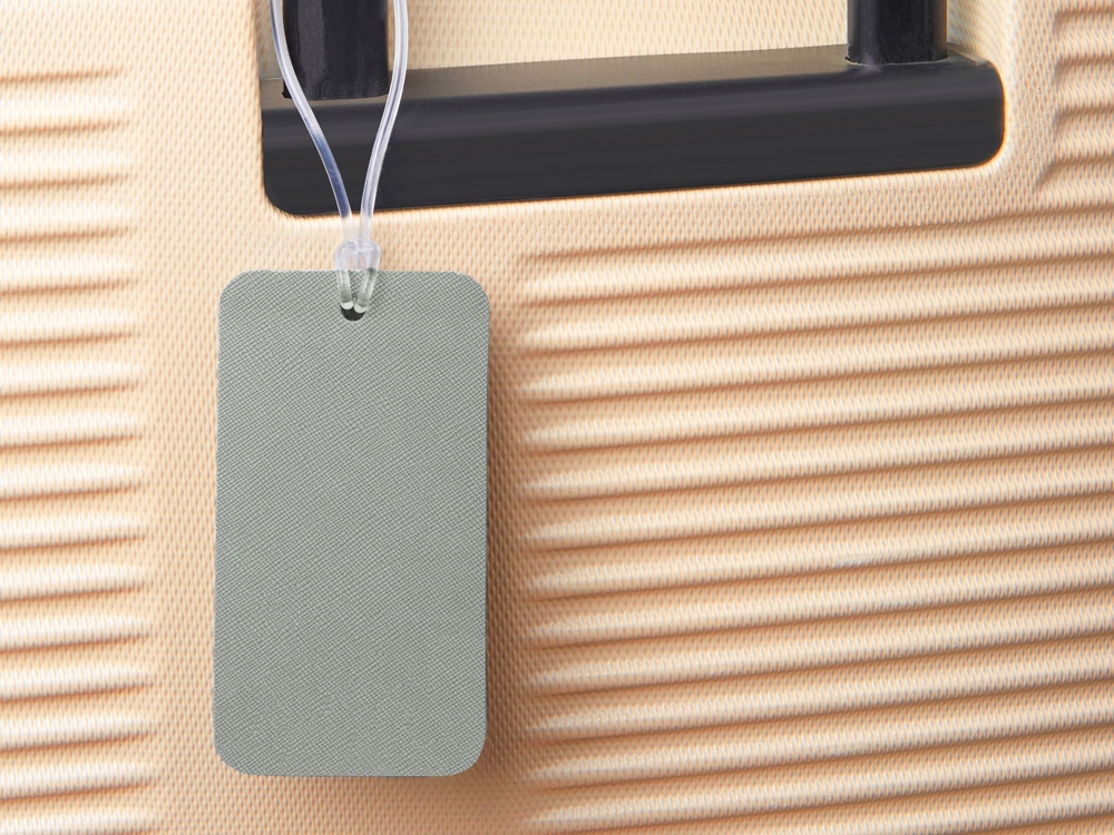 Багажная бирка Favor на силиконовой петле, серый-3