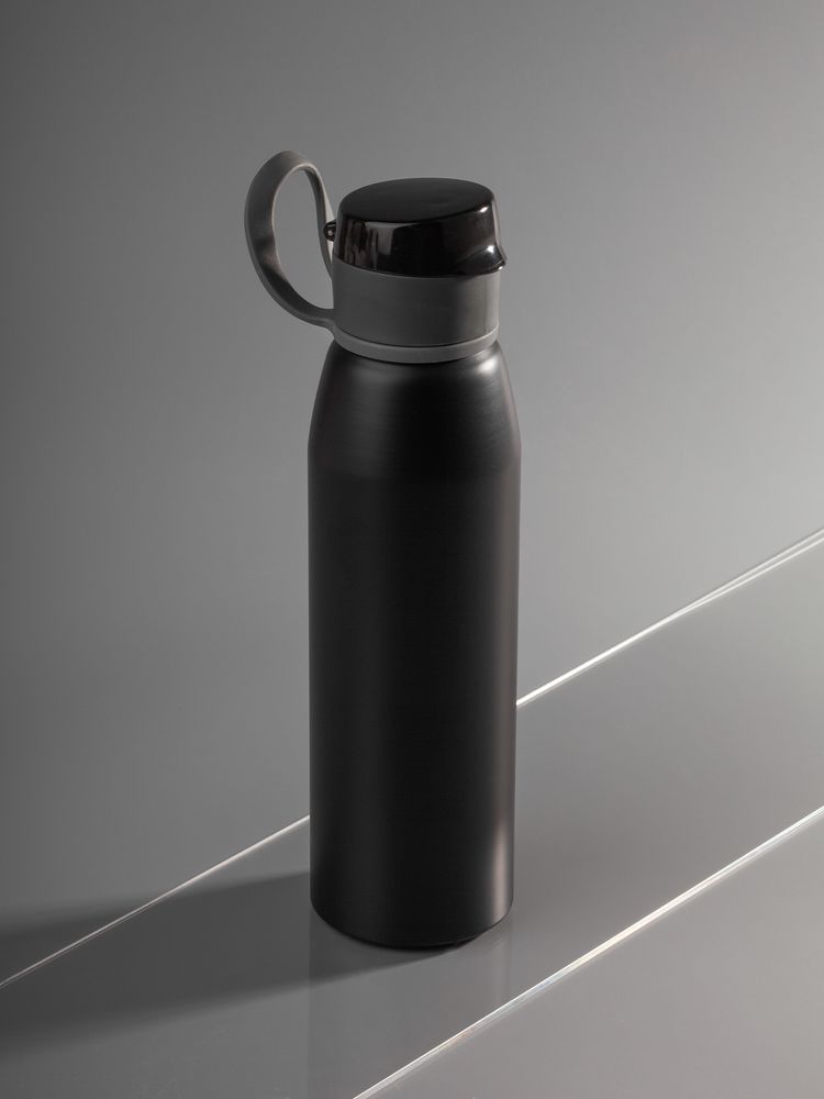 Бутылка для воды Billy Gym, матовая черная-2