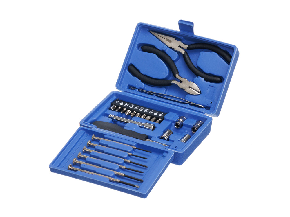 Набор инструментов Stinger, 25 инструментов, в пластиковом кейсе, 164x107x49 мм, синий-0